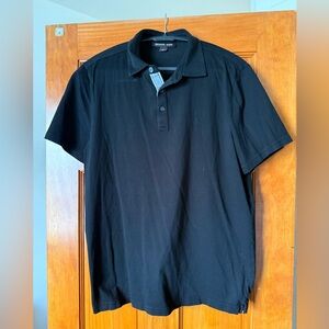 MICHAEL KORS Black Short Sleeve Polo Shirt - Size L